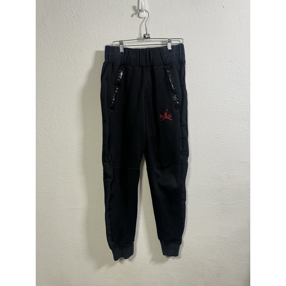 Nike Men's Jordan 11‎ 72-10 Fleece Pant Black Red 777496-010 Medium Therma-Fit